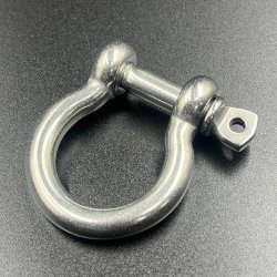 Скоба носовая, нержавеющая сталь 316, 8мм (Sunfine) Скоба носовая, нержавеющая сталь 316, 8мм (Sunfine)