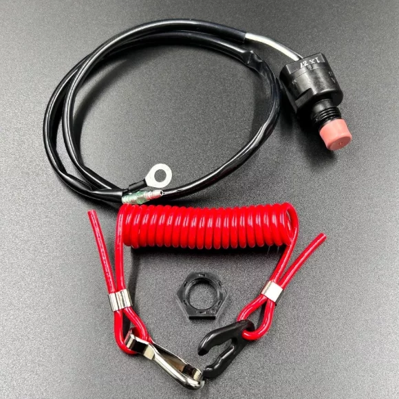 Кнопка аварийной остановки двигателя с чекой Yamaha 9.9-250, F4-350 (Yamaha)