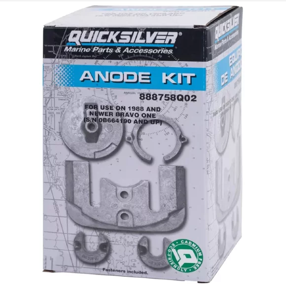 Комплект анодов алюминиевых ANODE KIT MerCruiser Bravo One Stern Drives - 1988 and Newer QS