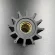 Крыльчатка помпы охлаждения YAMAHA 6TA-12457-00/YANMAR 128170-02070/ Quicksilver/Mercury 879312025/