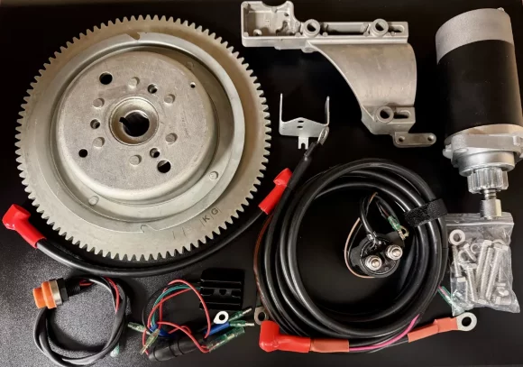 Комплект электрозапуска Yamaha 40J, 40G (KS) Комплект электрозапуска Yamaha 40J, 40G (KS)